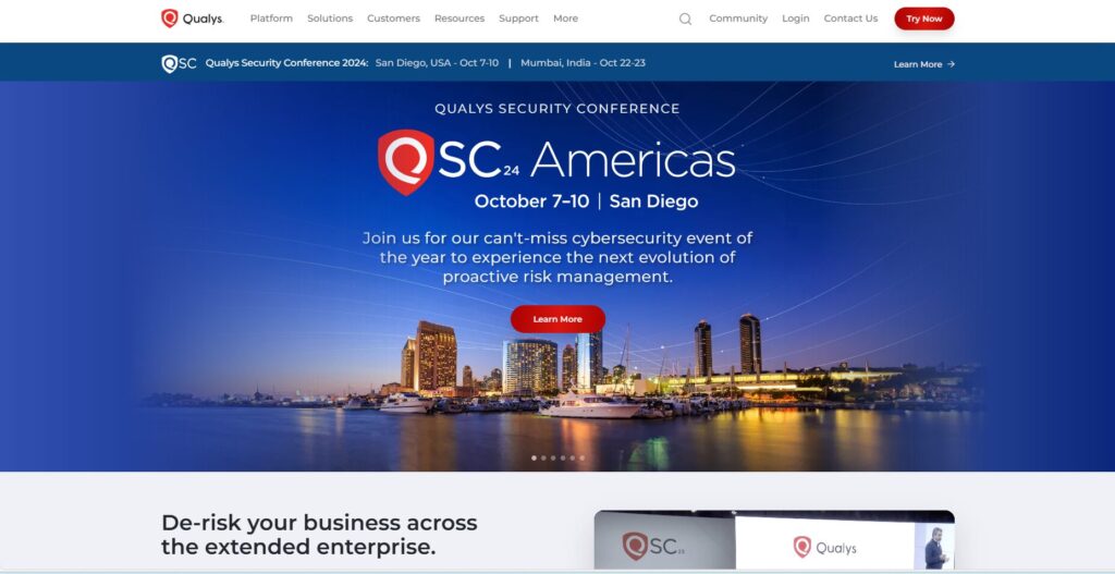 Qualys Homepage