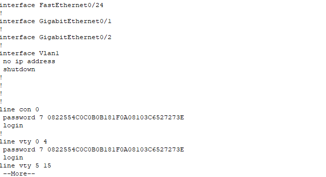 check cisco encryption by show commands and verify passwords